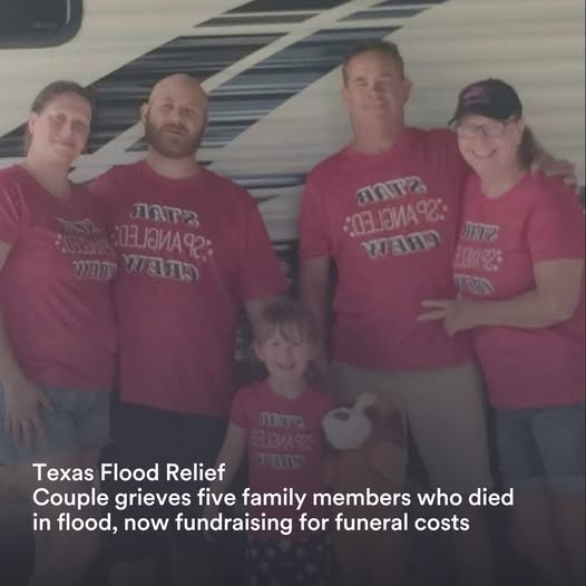 A Texas woman is grappling with unimaginable grief after losing five beloved family members in a devastating flash flooding event that recently swept through her community